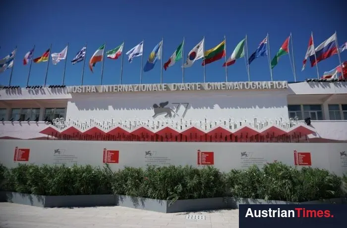 flags on poles on white