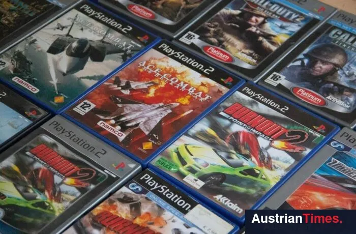 a pile of video games