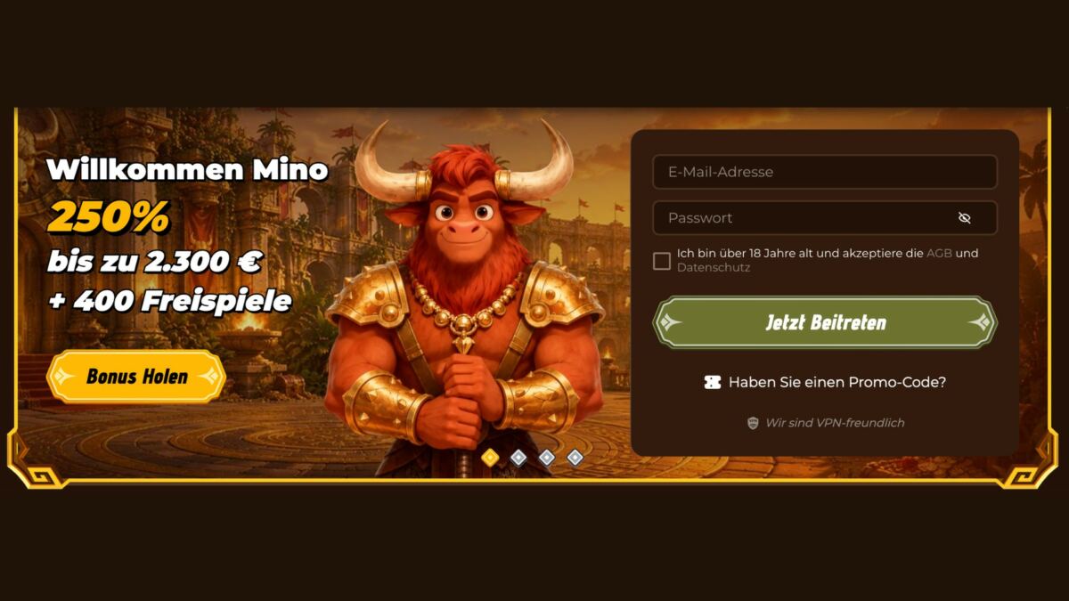 Mino Casino Österreich, Online Casino mit Echtgeld