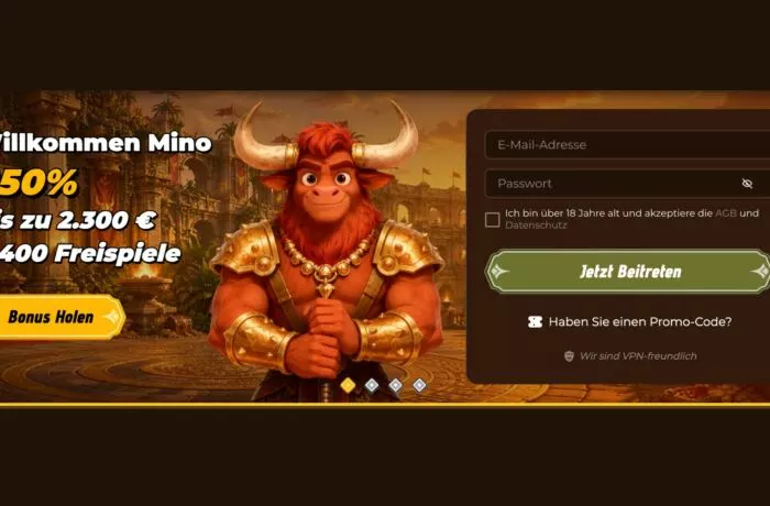 Mino Casino Österreich, Online Casino mit Echtgeld